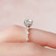 2.0 CT Cushion Shaped Moissanite Solitaire Engagement Ring - crownmoissanite