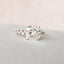4.0 CT Cushion Cluster Style Moissanite Engagement Ring - crownmoissanite
