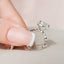 4.5 CT Pear Milgrain Pave Vintage Style Moissanite Engagement Ring - crownmoissanite