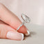 4.5 CT Pear Milgrain Pave Vintage Style Moissanite Engagement Ring - crownmoissanite