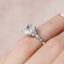 3.5 CT Round Cut Cluster Style Moissanite Engagement Ring - crownmoissanite