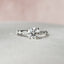 1.0 CT Round Shaped Moissanite Hidden Halo Engagement Ring - crownmoissanite