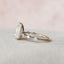 2.0 CT Pear Dainty Pave & Hidden Halo Moissanite Engagement Ring - crownmoissanite
