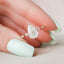 2.0 CT Pear Dainty Pave & Hidden Halo Moissanite Engagement Ring - crownmoissanite