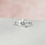 2.0 CT Round Dainty Pave Moissanite Engagement Ring - crownmoissanite