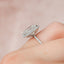 5.0 CT Radiant Halo Style Pave Setting Moissanite Engagement Ring - crownmoissanite