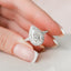 3.0 CT Pear Halo & Split Shank Moissanite Engagement Ring - crownmoissanite