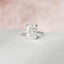 4.5 CT Radiant Hidden Halo Pave Moissanite Engagement Ring - crownmoissanite