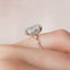 5.0 CT Oval Dainty Style Pave Moissanite Engagement Ring - crownmoissanite