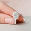 2.0 - 5.0 CT Oval Cut Solitaire Dainty Moissanite Engagement Ring - crownmoissanite