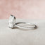 3.0 CT Pear Hidden Halo & Pave Moissanite Engagement Ring - crownmoissanite