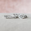 1.0 CT Round Twig Style Pave Moissanite Engagement Ring - crownmoissanite