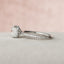 2.5 CT Cushion Pave & Hidden Halo Setting Moissanite Engagement Ring - crownmoissanite