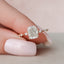 2.0 CT Cushion Dainty Pave Moissanite Engagement Ring - crownmoissanite