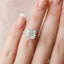 4.5 CT Cushion Hidden Halo & Pave Moissanite Engagement Ring - crownmoissanite