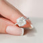4.5 CT Cushion Hidden Halo & Pave Moissanite Engagement Ring - crownmoissanite