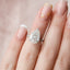 4.5 CT Pear Milgrain Pave Vintage Style Moissanite Engagement Ring - crownmoissanite