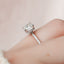 1.5 CT Cushion Shaped Moissanite Hidden Halo Engagement Ring - crownmoissanite