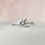 1.5 CT Round Hidden Halo Moissanite Engagement Ring With Pave Setting - crownmoissanite