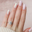 4.0 CT Emerald Twig Pave Setting Moissanite Engagement Ring - crownmoissanite