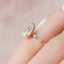 2.0 CT Pear Dainty Pave & Hidden Halo Moissanite Engagement Ring - crownmoissanite