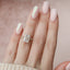 3.5 CT Radiant Cut Cluster Style Moissanite Engagement Ring - crownmoissanite