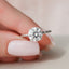 2.5 CT Round Cut Solitaire & Twisted Band Moissanite Engagement Ring - crownmoissanite