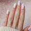 1.5 CT Oval Cut Dainty Pave & Solitaire Moissanite Engagement Ring - crownmoissanite