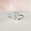 1.50 - 3.50 CT Radiant Pave & Hidden Halo Setting Moissanite Engagement Ring - crownmoissanite