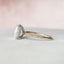 4.50 CT Cushion Pave & Hidden Halo Style Moissanite Engagement Ring - crownmoissanite