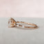 2.0 CT Cushion Dainty Pave Moissanite Engagement Ring - crownmoissanite