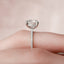 2.5 CT Round Hidden Halo & Pave Setting Moissanite Engagement Ring - crownmoissanite