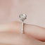 1.5 CT Cushion Shaped Moissanite Hidden Halo Engagement Ring - crownmoissanite