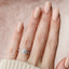 1.5 CT Round Hidden Halo Moissanite Engagement Ring With Pave Setting - crownmoissanite