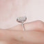 3.0 CT Oval Hidden Halo & Pave Moissanite Engagement Ring - crownmoissanite