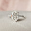 3.5 CT Oval Cut Pave Setting Moissanite Engagement Ring - crownmoissanite