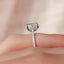 2 CT Oval Shaped Moissanite Hidden Halo Engagement Ring - crownmoissanite