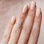 2.0 CT Oval Solitaire & Hidden Halo Moissanite Engagement Ring - crownmoissanite