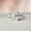 2 CT Oval Shaped Moissanite Hidden Halo Engagement Ring - crownmoissanite