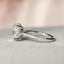 2 CT Oval Shaped Moissanite Hidden Halo Engagement Ring - crownmoissanite