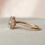 2.0 CT Oval Pave & Hidden Halo Style Moissanite Engagement Ring - crownmoissanite