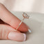 2.0 CT Oval Pave & Hidden Halo Style Moissanite Engagement Ring - crownmoissanite