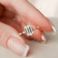 2.0 CT Emerald Dainty Pave Moissanite Engagement Ring - crownmoissanite