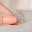 2.0 CT Oval Shaped Moissanite Twig Style Engagement Ring - crownmoissanite