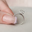 2.5 CT Oval Hidden Halo & Pave Setting Moissanite Engagement Ring - crownmoissanite