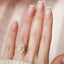 2.0 - 5.0 CT Oval Cut Solitaire Dainty Moissanite Engagement Ring - crownmoissanite