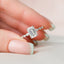 2.0 CT Emerald Shaped Moissanite Solitaire Engagement Ring - crownmoissanite