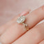 2.0 CT Oval Shaped Moissanite Twig Style Engagement Ring - crownmoissanite