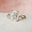 2.0 CT Oval Shaped Moissanite Twig Style Engagement Ring - crownmoissanite