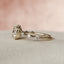 1.5 CT Oval Cut Dainty Pave & Solitaire Moissanite Engagement Ring - crownmoissanite